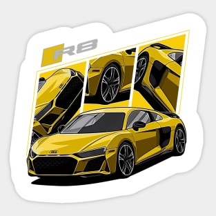 R8 v10 plus German Supercar Sticker